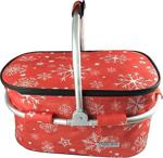 Picnicbag Picnic Bag Taşınabilir Yalıtımlı Desenli Piknik Çantası - Piknik Sepeti - Kamp Çantası 27 L