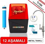 Piksel Aqua Master 12 Aşamalı Pompalı Lg Membranlı Siyah Kırmızı Kapalı Kasa Su Arıtma Cihazı(Mst-0002)