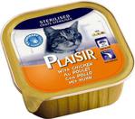 Plaisir Pate Sterilised 100 gr Tavuklu Kısırlaştırılmış Yetişkin Kedi Konservesi