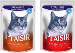 Plaisir Sterilised Karışık Kısırlaştırılmış Kedi Maması 22X100 gr ve Catnip-Tasma