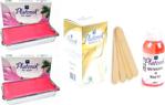 Platonik Pudralı (Hassas Ciltler) Kalıp Ağda 400G X 2 + Spatula 100'Lü + Ağda Yağı Sprey 100 Ml