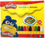 Play-Doh 18 Renk Çantalı Pastel Boya Play-Pa006