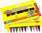 Play-Doh Extra Jumbo 12 Renk Jel Crayon Cr011