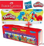 Play-Doh Hasbro + Faber Castell Oyun Hamuru 4+4 8 Renk 448Gr+440G