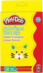 Play-Doh Kuru Boya Jumbo Üçgen 12 Renk Ku008