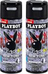 Playboy New York Deodorant For Man 150 Ml X2