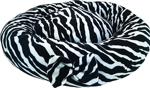 Polar Simit Kedi & Küçük Irk Köpek Yatağı - Zebra- 50Cm