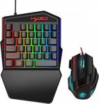 Polham Gaming Tek El Klavye Ve Mouse, Oyuncu Klavye Mouse Setii,