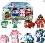 Poli Robocar Dönüşebilen Robot Transformers Oyuncak 4 Adet Set