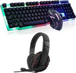 Polygold Teknomarketim Klavye Ve Mouse Seti Gaming Oyuncu Mikrofonlu Kulaklık Pg6960