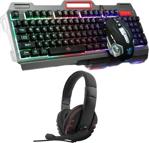 Polygold Teknomarketim Rgb Oyuncu Klavyesi Ve Mouse Seti Gaming Kulaklık Kulak Üstü Pgs2000