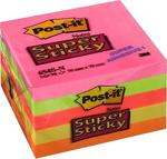 Post-it Post-i̇t Super Sticky Not 5 Neon Renk X 90 Yaprak 76x76mm