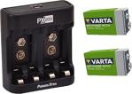 Power-Xtra 2 Adet Varta 9V Şarjlı Pil + Px200 A-Aaa Ve 9V Usb Pil Şarj Cihazı