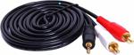 Powermaster 3.5Mm Stereo To 2 Rca Kablosu Aux Tos Ses 1.5 Metre Sound Audıo Erkek Ara Kulaklık Standart