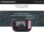 Powerway Mp4 Player Fm-17 | Fm Transmitter 2Gb Dahi̇li̇ Hafiza