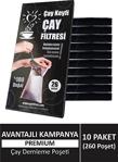 Premium Çay Demleme Poşeti (Çay Filtresi) 10'Lu Paket (260 Poşet)