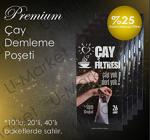 Premium Çay Demleme Poşeti (Çay Filtresi) 20Li Paket (520 Poşet)