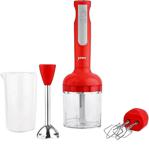 Preo My Cook Pbs02K 3'Ü 1 Arada Mikser Blender Set Kırmızı