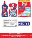 Pril 500 Ml Parlatıcı + 3'Lü Makine Temizleyici+ 2 Kg Tuz