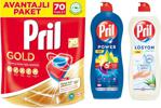 Pril Gold 70'Li Tablet + Limon 675 Gr + Aloevera Losyon 750 Gr Sıvı Bulaşık Deterjanı