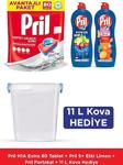 Pril Hepsi Bir Arada Extra 80 Tablet + Elde 675Ml Limon + Elde 675Ml Portakal + Kova Hediye