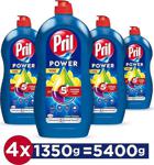 Pril Power Limon 1350 Gr 4'Lü Sıvı Bulaşık Deterjanı