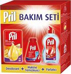 Pril Temizlik Ve Bakım Seti (Parlatıcı 450 Ml + Makina Temizleyici + Deo)