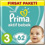 Prima 3 Beden Fırsat Paketi 6-10Kg 62 Adet