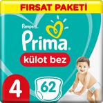 Prima 4 Numara Maxi 62'li Külot Bez