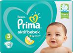 Prima Aktif Bebek 3 Numara Midi 41 Adet Bebek Bezi