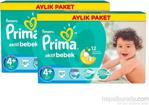 Prima Aktif Bebek 4+ Beden Maxi Plus 174 Adet Bebek Bezi