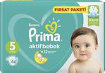 Prima Aktif Bebek 5 Numara Junior 46 Adet Fırsat Paketi Bebek Bezi