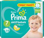 Prima Aktif Bebek 7 Numara XX Large 34 Adet Fırsat Paketi Bebek Bezi