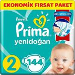 Prima Bebek Bezi Beden:2 (4-8Kg) Mini 144 Adet Ekonomik Paket