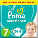 Prima Bebek Bezi Beden:7 (15+Kg) Xx Large 144 Adet Aylık Mega Fırsat Pk