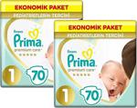 Prima Bebek Bezi Premium Care 1 Beden Yenidoğan 70 X 2 Adet 140'Lı