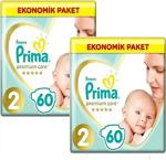 Prima Bebek Bezi Premium Care 2 Beden 120 Li