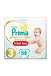 Prima Külot Bez Premium Care 3 Beden 56 Adet Midi