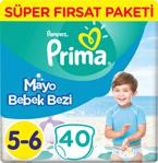 Prima Large 5-6 Numara 14+ kg 10'lu 4 Paket Mayo Bebek Bezi