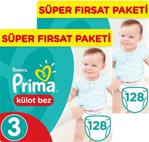 Prima Pants 3 Numara Midi 64 Adet 4'lü Paket Külot Bez