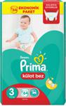 Prima Pants 3 Numara Midi 64 Adet Külot Bebek Bezi