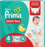 Prima Pants 4 Beden Maxi 26 Adet Külot Bebek Bezi