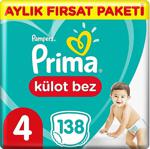 Prima Pants 4 Numara Maxi 46'Lı 3 Paket Külot Bez