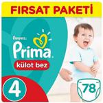 Prima Pants 4 Numara Maxi 78 Adet Fırsat Paketi Külot Bez