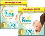 Prima Premium Care 1 Numara Yenidoğan 70\'Li 2 Paket Bebek Bezi