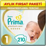 Prima Premium Care 1 Numara Yenidoğan 70\'Li 3 Paket Bebek Bezi