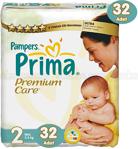Prima Premium Care 2 Beden Mini 32 Adet Bebek Bezi