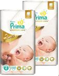 Prima Premium Care 2 Numara Midi 50 Adet 2'li Paket Bebek Bezi