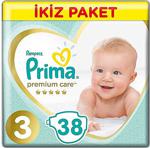 Prima Premium Care 3 Beden Midi 38'li Bebek Bezi