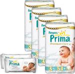 Prima Premium Care 3 Numara Midi 54'lü 3 Paket Bebek Bezi